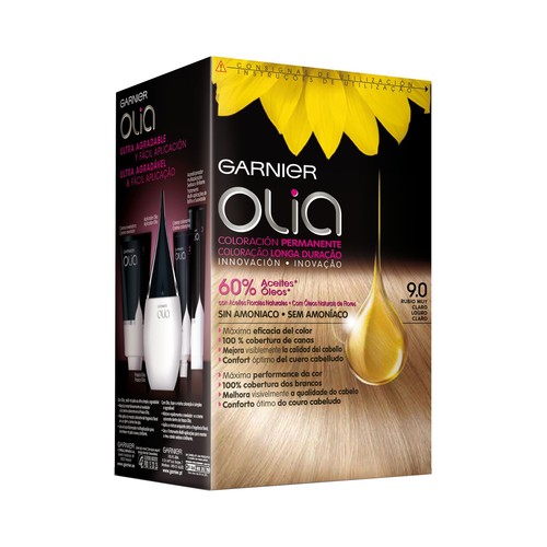GARNIER Olia Tinte de pelo permanente color rubio muy claro 9.0.