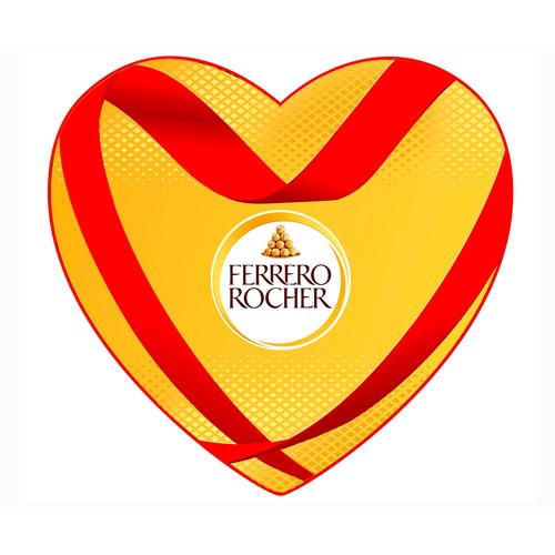 FERRERO ROCHER Bombones en caja de corazón 100 g.