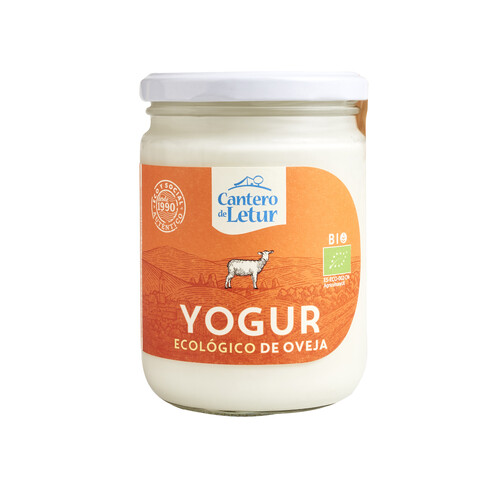 Yogur de oveja ecológico CANTERO DE LETUR 420 g.