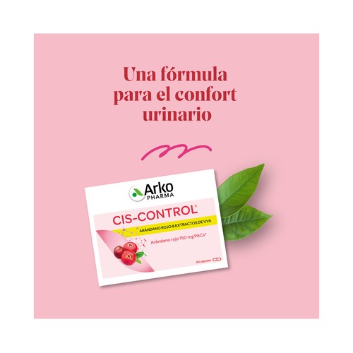 ARKOPHARMA Cis-control Complemento alimenticio a base de arándano rojo y extracto de uva 60 uds.