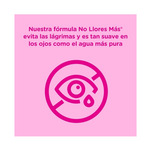 JOHNSON´S Gotas de brillo Champú infantil con aceite de Argán para un cabello suave y sedoso 500 ml.
