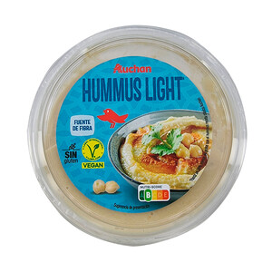 Imagen de AUCHAN Hummus (crema de garbanzos) light 240 g Producto Alcampo.