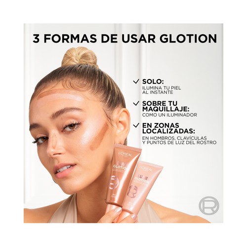 L´ORÉAL PARIS Lumi glotion tono 902 Light glow Iluminador líquido con acabado natural.