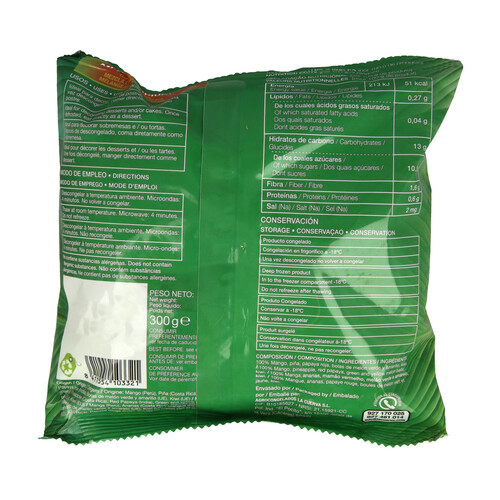 LA CUERVA Mezcla de frutas tropicales,100% naturales y sin conservantes ni colorantes LA CUERVA 300 g.