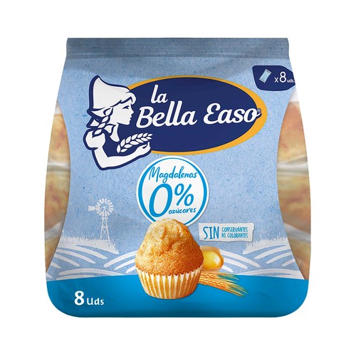 LA BELLA EASO Magdalenas 0% azúcares 232 gr,
