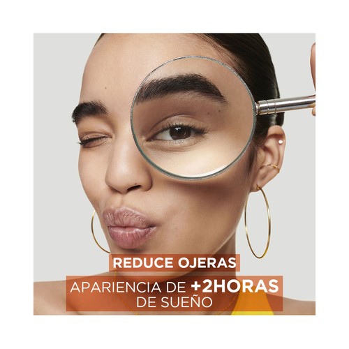 GARNIER Skin active Crema sin perfume iluminadora para el contorno de los ojos 15 ml.