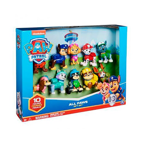 Pack de 10 figuras de la Patrulla Camina Paw Patrol