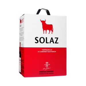 Imagen de SOLAZ Vino tinto con IGP Vino de la Tierra de Castilla Bag in box 3 l.