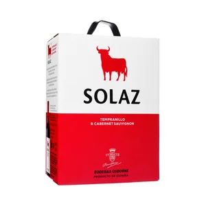 SOLAZ Vino tinto con IGP Vino de la Tierra de Castilla Bag in box 3 l.