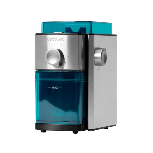 Molinillo eléctrico de café CECOTEC Steelmill 2000, molienda tipo muela, 150W, capacidad de depósito 250gr, 17 niveles de molienda