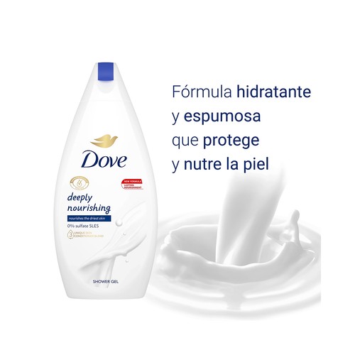 DOVE Gel de baño o ducha para una hidratación profunda DOVE 750 ml