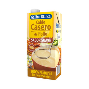 GALLINA BLANCA Caldo de pollo suave brik de 1 l