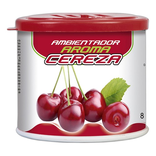 Ambientador en lata fragancia a cereza 90gr, ROLMOVIL.