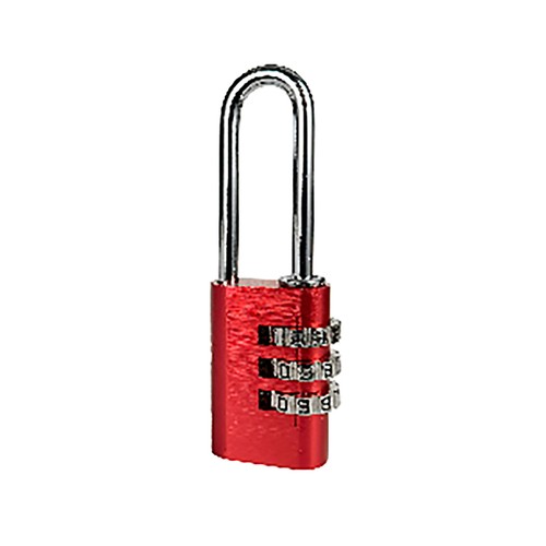 Candado de combinación con arco largo, seguridad 3, ALCAMPO.