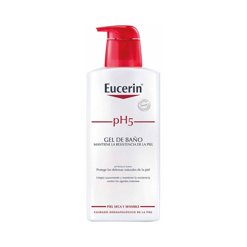 EUCERIN Gel para ducha o baño, especial pieles secas y sensibles EUCERIN Ph5 400 ml.