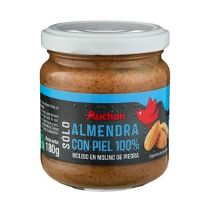 PRODUCTO ALCAMPO Crema de almendra con piel, sin gluten 180 g.