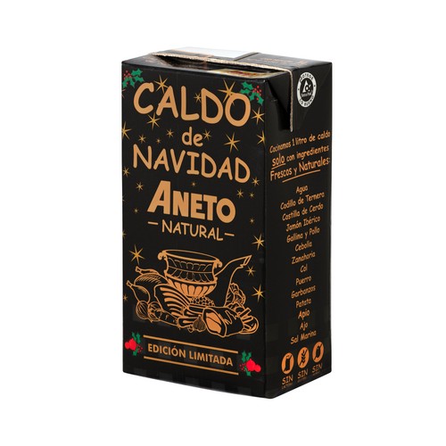 Caldo de Navidad 100% natural ANETO, 1 l.