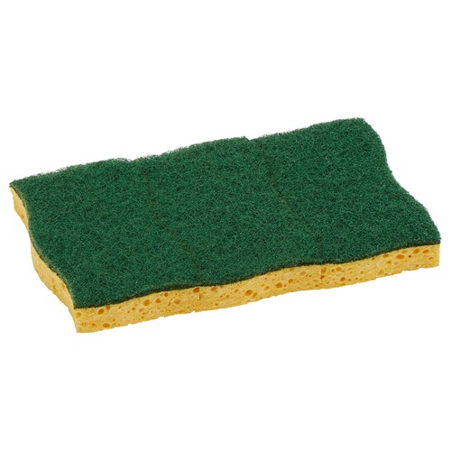 PRODUCTO ALCAMPO Estropajo de fibra verde con esponja 3 uds.