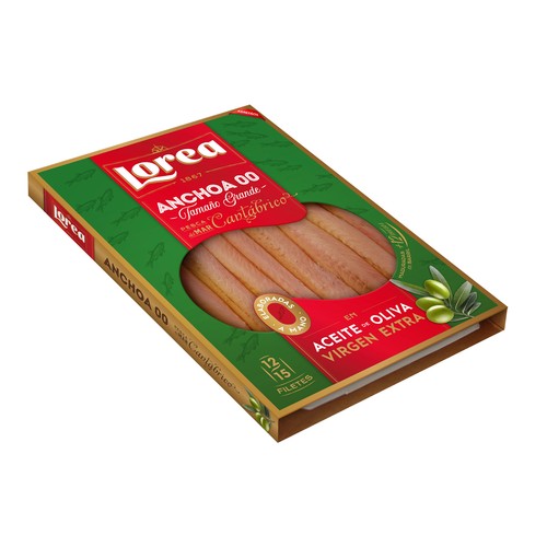 LOREA Filetes de Anchoa del Cantábrico en aceite de oliva 60g. 