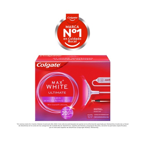 COLGATE Max white ultimate Kit de blanqueamiento dental.