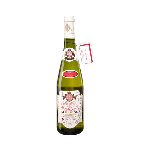 SEÑORIO DE SOBRAL  Vino blanco albariño con D.O. Rías Baixas botella de 75 cl.
