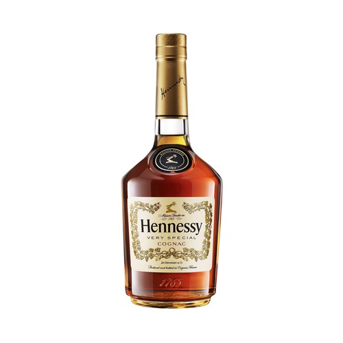 HENNESSY Cognac V.S producido y embotellado en Francia HENNESSY botella de 70 cl.
