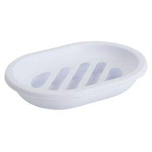 Imagen de Jabonera de plástico color blanco 13X9,5X2,5CM. PRODUCTO ALCAMPO.