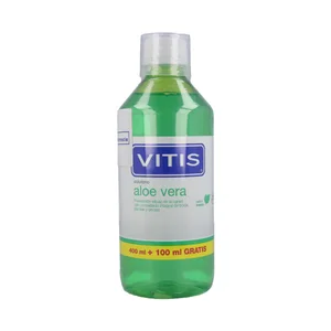 VITIS Enjuague bucal diario con aloe vera y sabor a menta VITIS 500 ml.