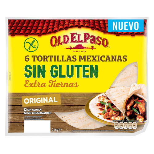 Tortillas Mexicanas ( 6 unidades ) OLD EL PASO 216 g