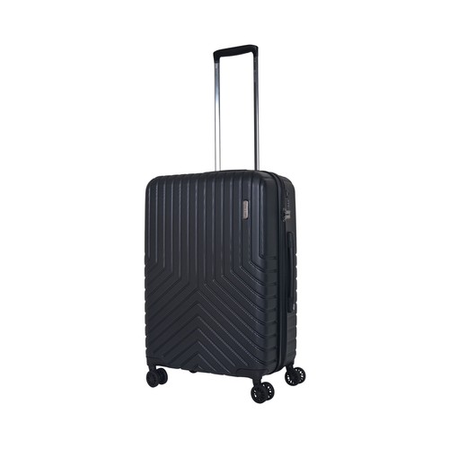 Maleta mediana de policarbonato de 65 cm y 8 ruedas de color gris oscuro, AIRPORT ALCAMPO.