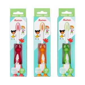 PRODUCTO ALCAMPO Cepillo de dientes infantil (a partir de 2 años) con filamentos suaves.