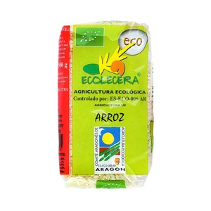 ECOCELERA Arroz blanco redondo ecológico 500 g.