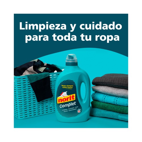 NORIT Detergente líquido completo 35 + 18 dosis