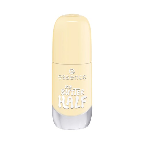 ESSENCE tono 40 My butter half amarillo pastel claro Esmalte de uñas en gel de larga duración.