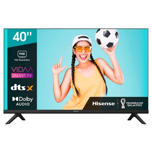 Televisión 101,06cm (40") LED HISENSE 40A4BG FULL HD, SMART TV, WIFI, TDT HD, USB reproductor, 2HDMI, 900HZ.