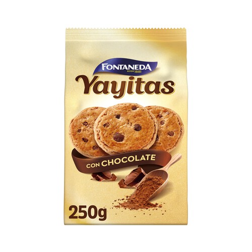 FONTANEDA Yayitas Galletas con pepitas de chocolate 250 g.