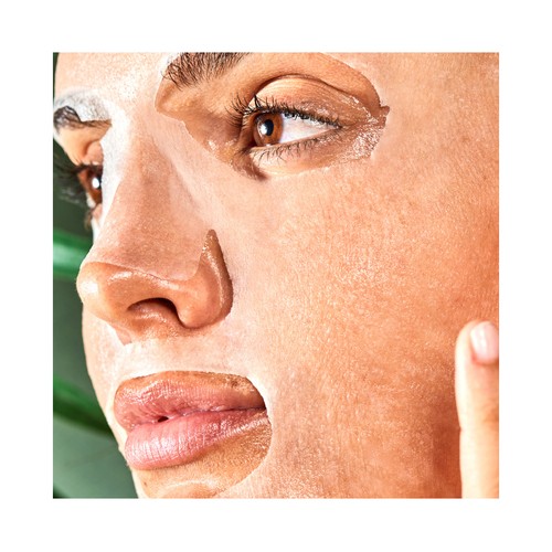 IROHA NATURE Mascarilla facial tisú, hidratante con aguacate y ácido Hialurónico.