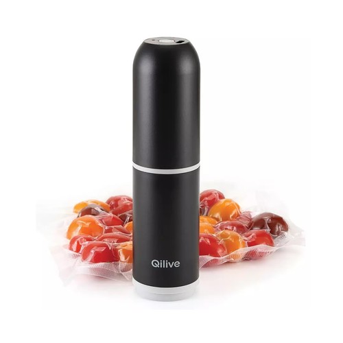 Pack de 10 bolsas QILIVE con válvula de vacío transparente, compatible con la envasadora vertical portátil Q.5577.