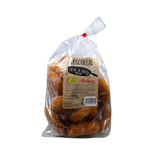 Rosquillas fritas en sartén con aceite de girasol MOLINERO 380 g.