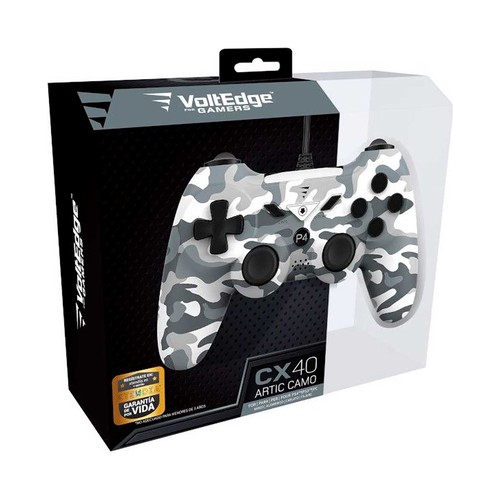 Mando con cable para PS4 con vibración dual y función turbo,, 