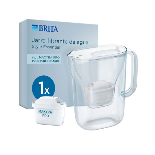 Jarra style essential blanca 1filtro. BRITA.