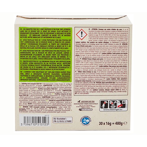 PRODUCTO ALCAMPO Lavavajillas máquina todo en 1