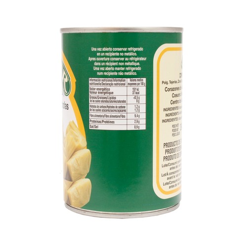 EL PILAR Corazones de alcachofa trozos 240 g.