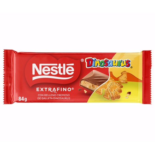 NESTLE Extrafino Chocolate con leche relleno de dinosaurus 84 g.