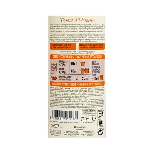 TESORI D'ORIENTE Suavizante Byzantium 42 ds. 750 ml