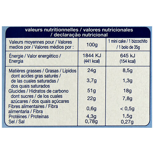 PRODUCTO ALCAMPO Bizcochito con relleno de fresa sin gluten 210 g.