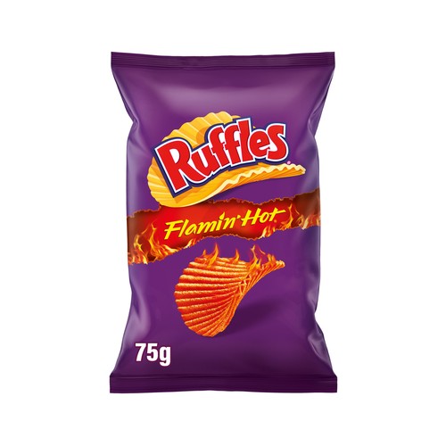RUFFLES Flamin hot Patatas fritas 75 g