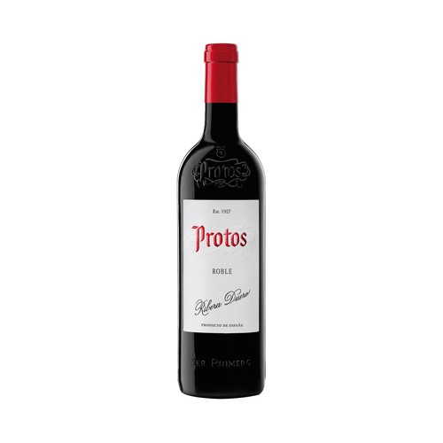 Vino tinto roble con denominación de origen Ribera del Duero PROTOS botella de 75 cl.
