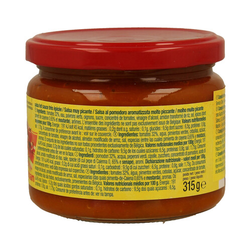 PRODUCTO ALCAMPO Salsa mejicana muy picante PRODUCTO ALCAMPO 315 g.