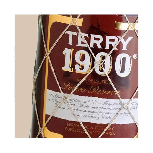 TERRY 1900 Brandy de Jerez solera reserva botella 70 cl.